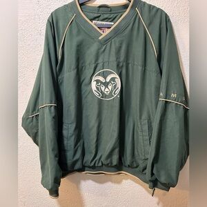 Vintage Colorado State University Jacket Windbreaker CSU Rams Genuine Stuff L